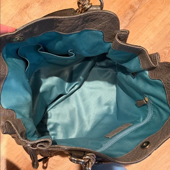 Coach Leather Shoulder Bag with Chain Handles - Picture 3 of 6